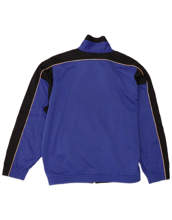 Champion Herren-Trainingsanzugoberteil mit Grafik, Größe S, Blau, Farbblock-Polyester