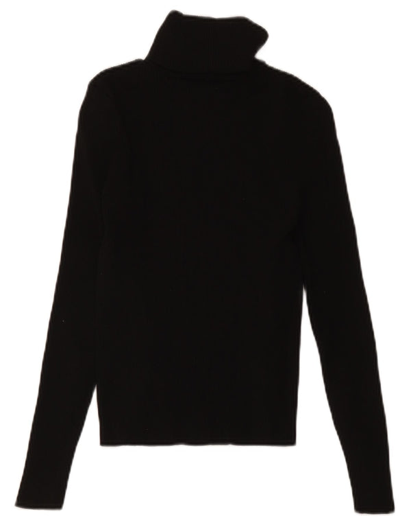 Zara Damen-Pullover mit Rollkragen, Gr. 8, Größe S, Schwarz, Polyamid