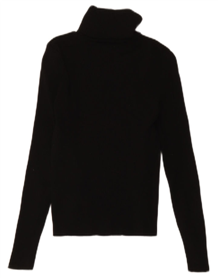 Zara Damen-Pullover mit Rollkragen, Gr. 8, Größe S, Schwarz, Polyamid