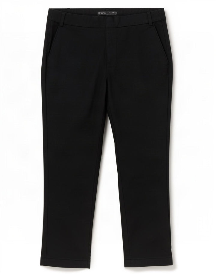 Gerade geschnittene Damenhose von Zara, EU 40, Mittel W30 L25, Schwarz