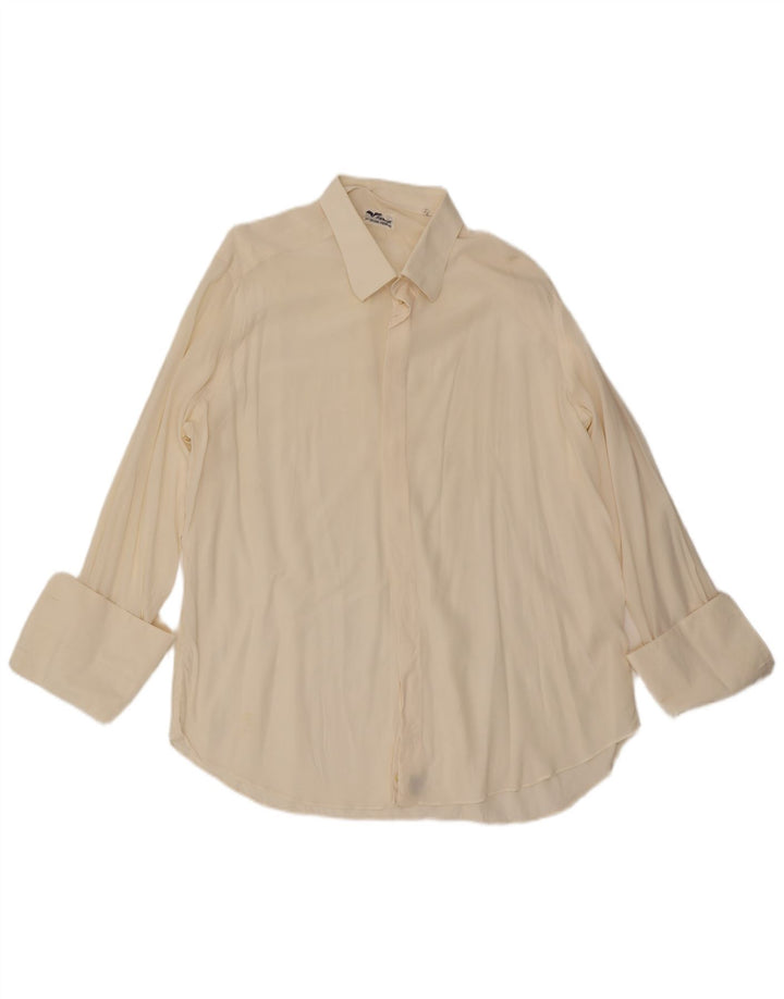 FENICIA Mens Shirt Size 18 45 2XL Beige