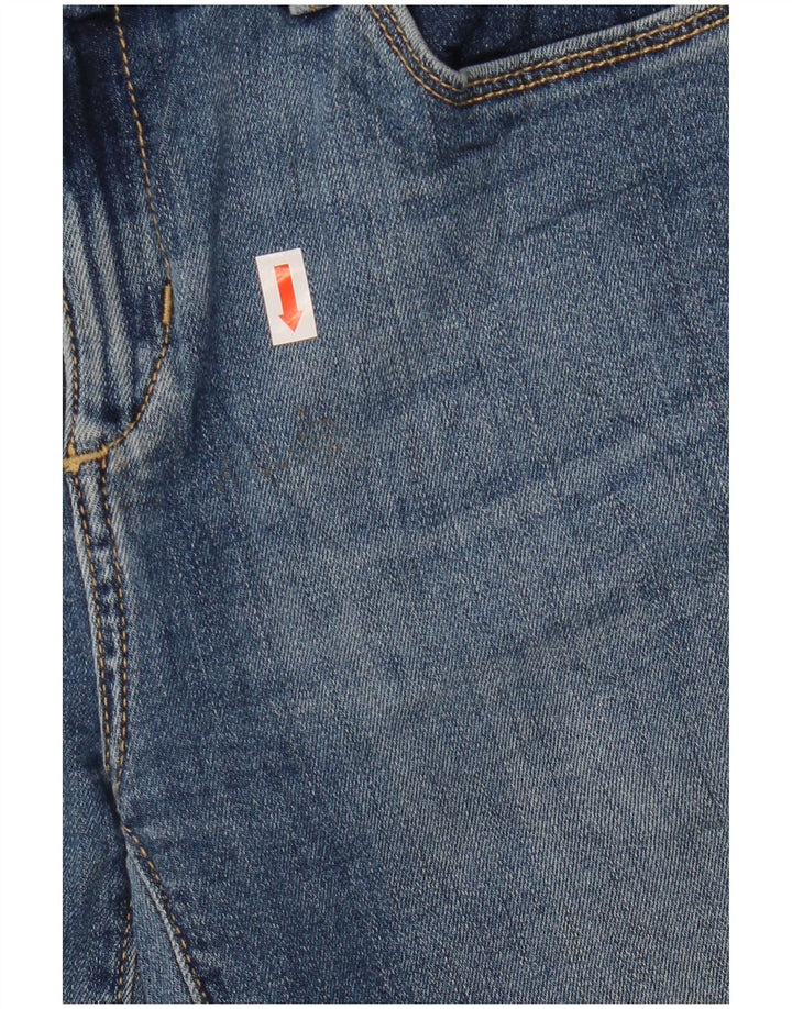 EDDIE BAUER Damen leicht kurvige gerade Jeans US 6 Medium W27 L30 Blau