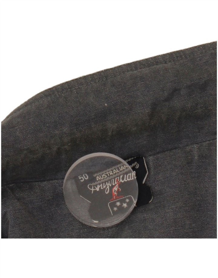 AUSTRALIAN L'ALPINA Herren-Militärjacke IT 50 Große marineblaue Baumwolle