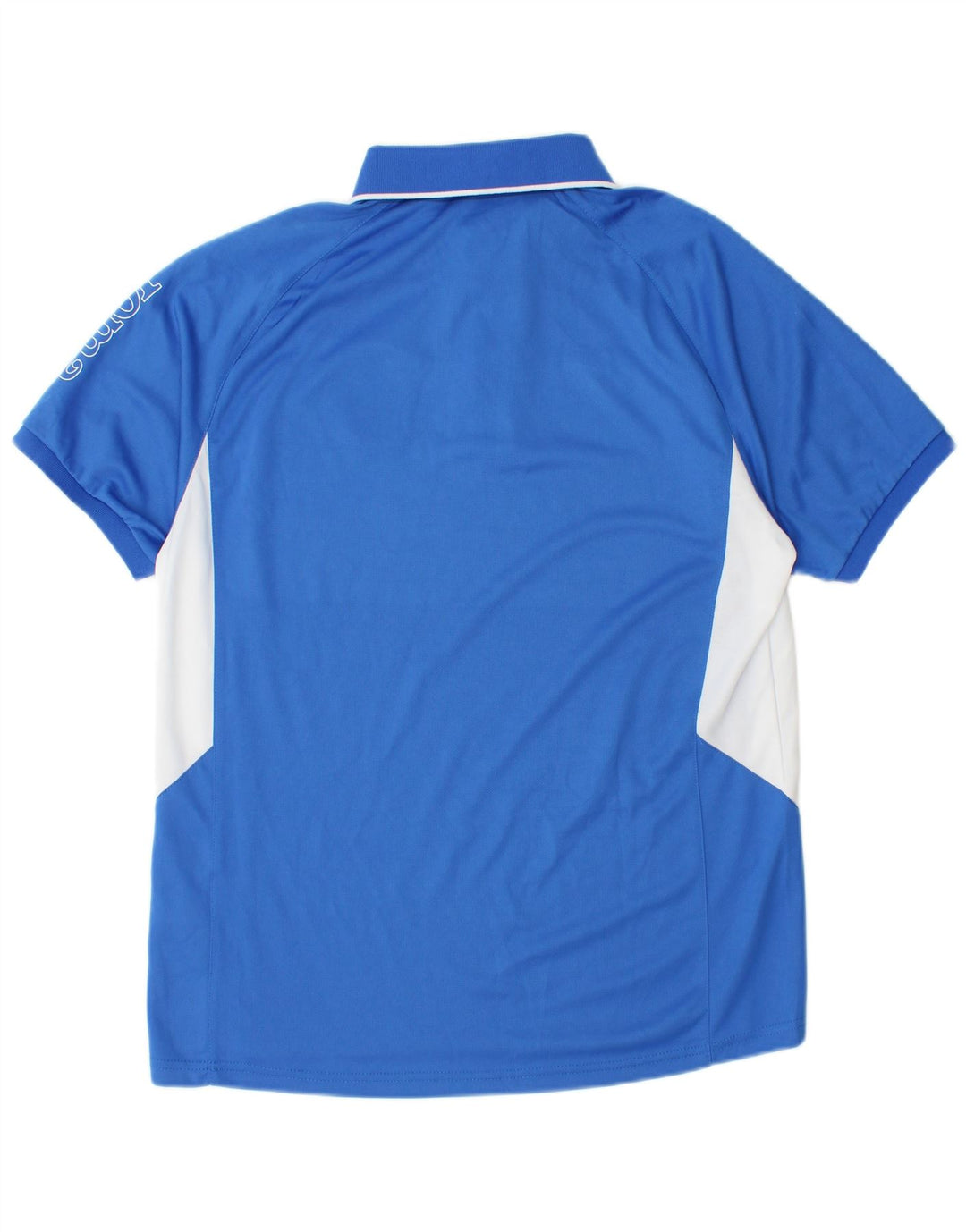 Joma Herren-Poloshirt, groß, blaues Colourblock-Polyester