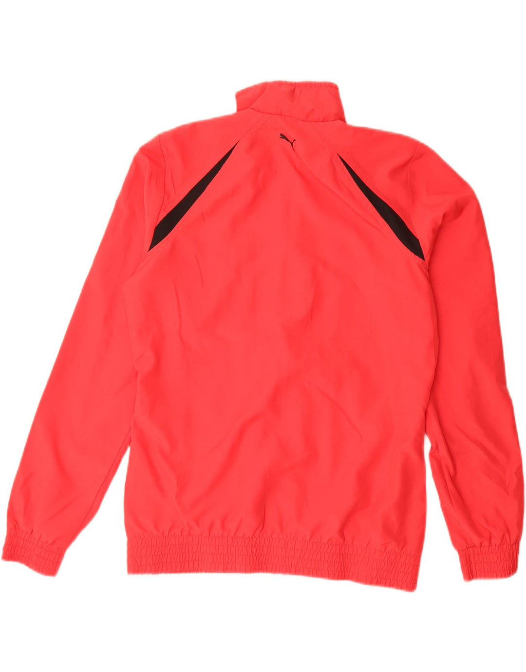 Puma Jungen Grafik-Trainingsanzug-Top-Jacke, 15–16 Jahre, rotes Farbblockdesign