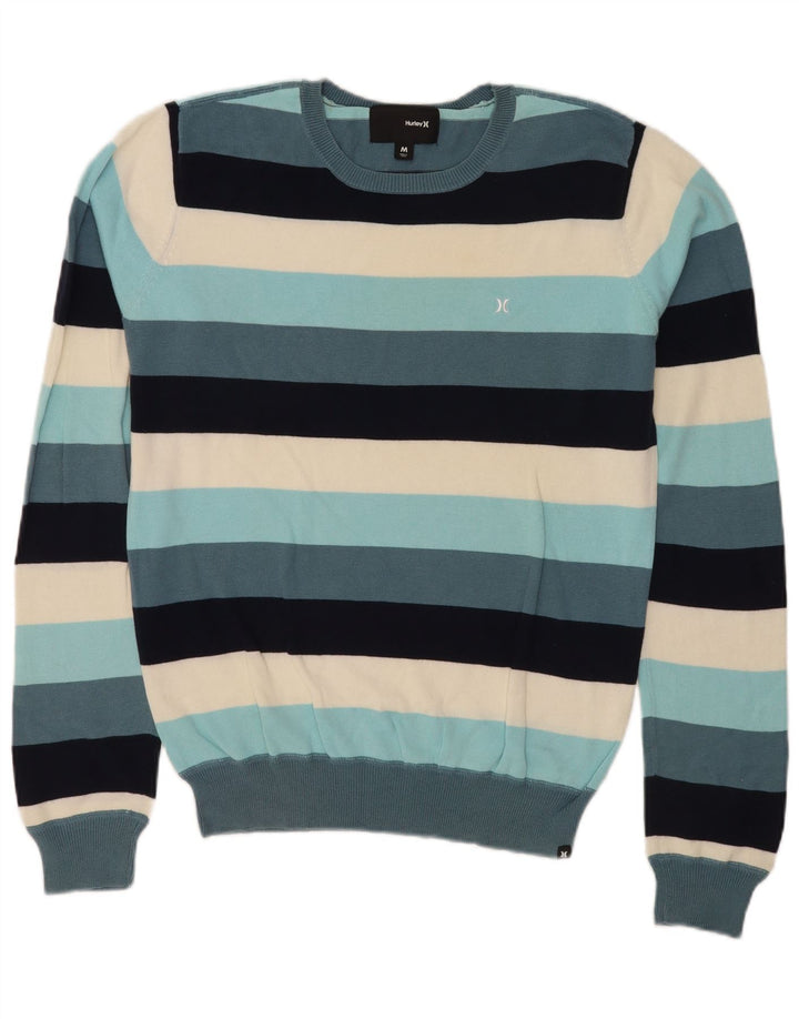 Hurley Herren-Pullover mit Rundhalsausschnitt, mittelgroß, mehrfarbig, gestreift, Baumwolle