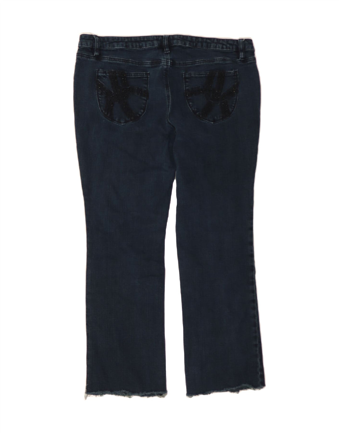 MOSSIMO Womens Bootcut Jeans US 16 2XL W40 L30 Navy Blue Cotton Vintage Mossimo and Second-Hand Mossimo from Messina Hembry 