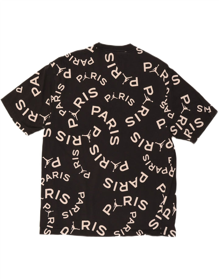JORDAN Herren Paris Saint-Germain Grafik T-Shirt Top Large Schwarz