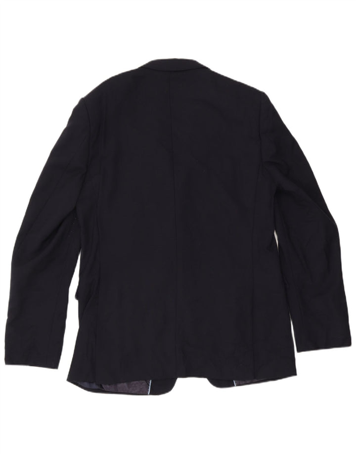 Marks & Spencer Herren-Blazer mit 2 Knöpfen, UK 42, große marineblaue Wolle