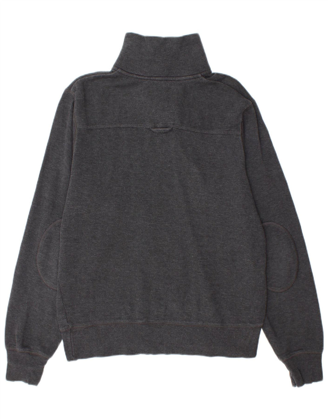 GANT Herren-Pullover mit Reißverschluss am Hals, kleine graue Baumwolle
