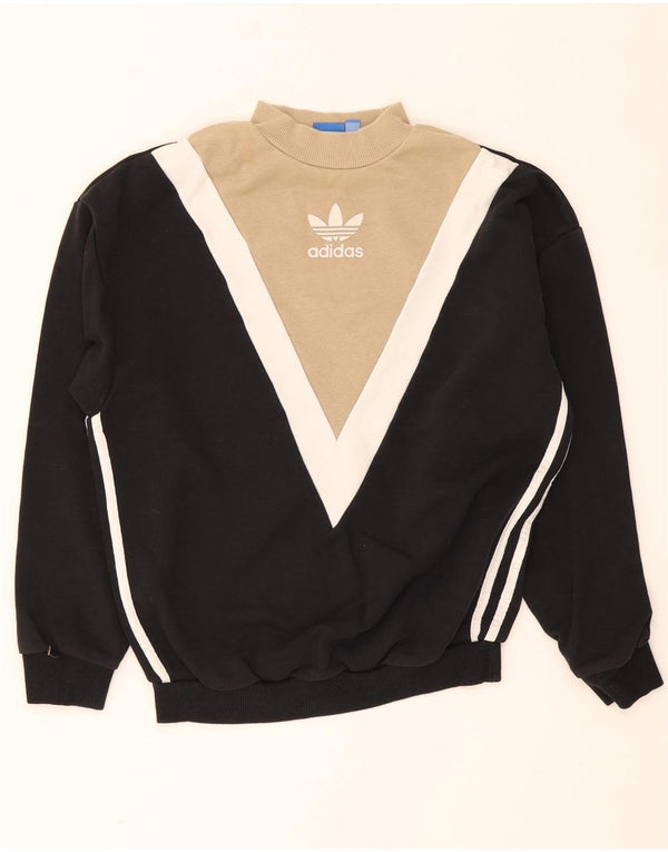 Adidas Damen Grafik-Sweatshirt-Pullover, Größe S, Größe S, Schwarz, Farbblock
