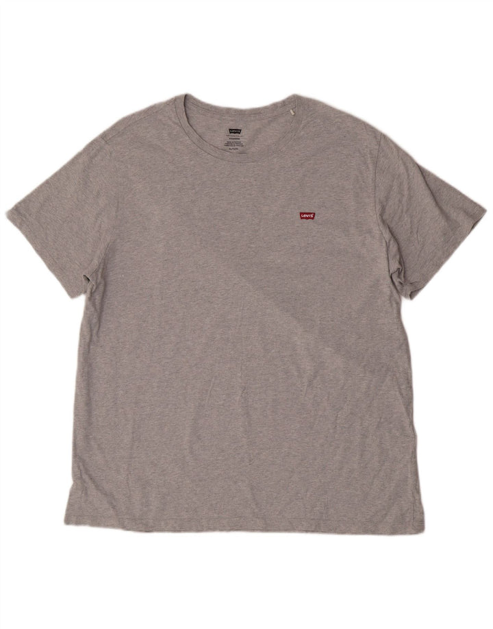 Levi's Herren-T-Shirt mit Standard-Passform, XL, graue Baumwolle