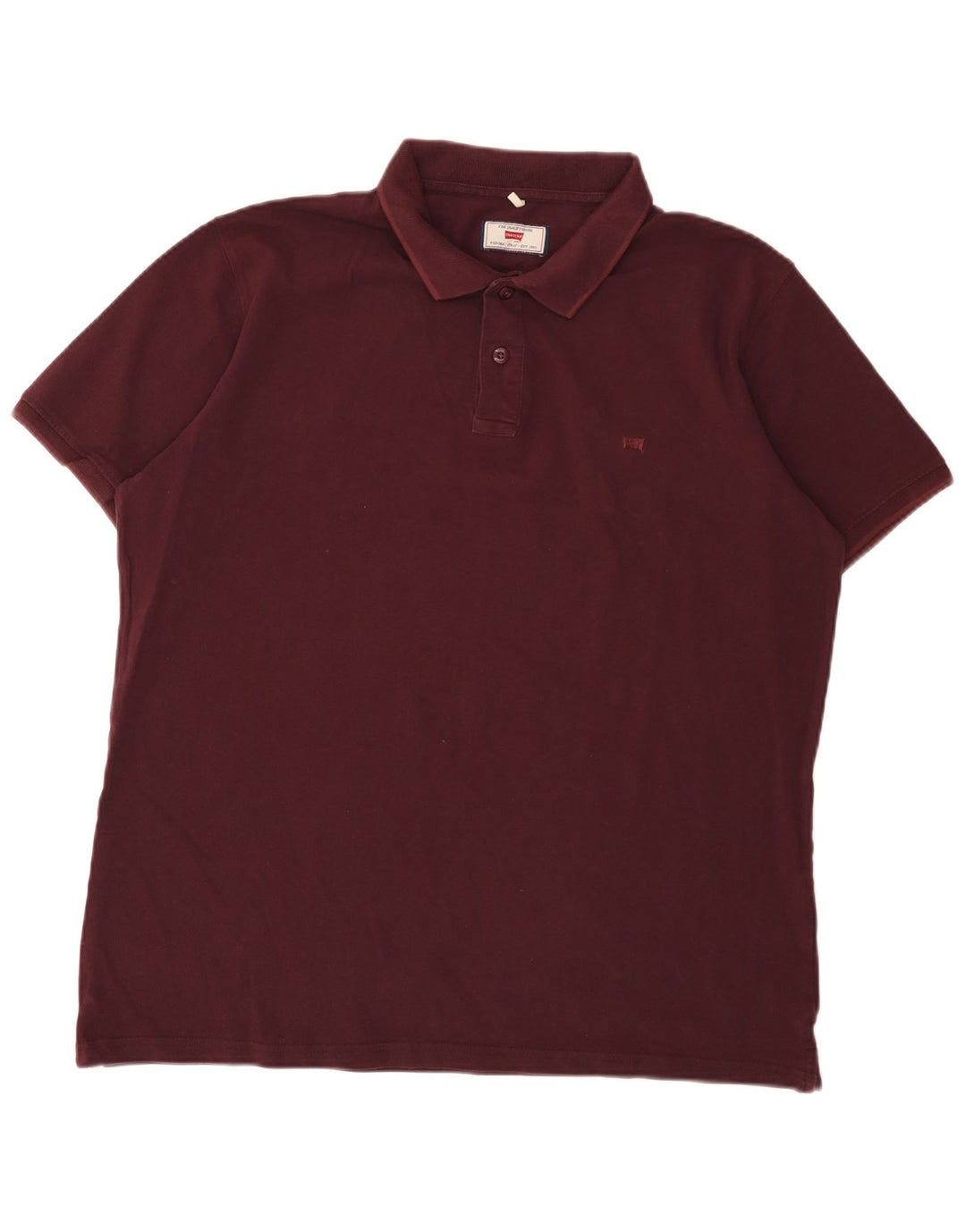 Carrera Herren Regular Poloshirt 2XL Burgund Baumwolle