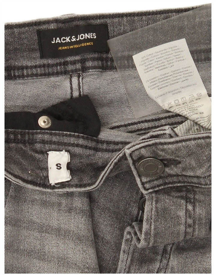 Jack & Jones Herren-Jeansshorts, normal, Größe S, W29, graue Baumwolle