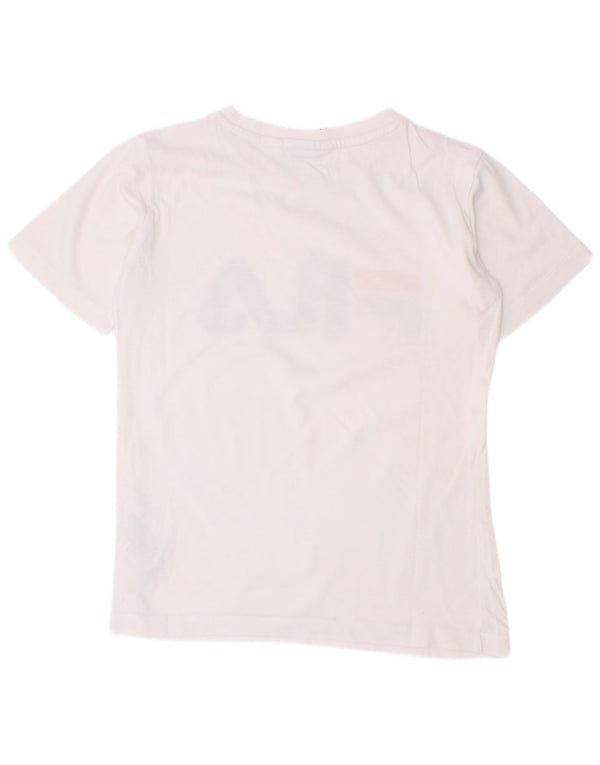 Fila T-Shirt mit Grafik für Jungen, 7–8 Jahre, weiße Baumwolle