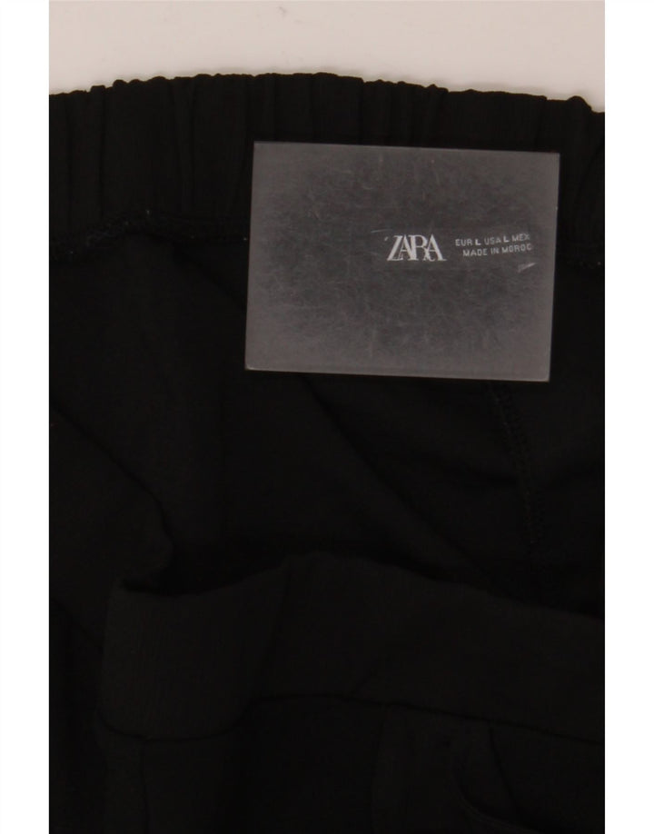 Gerade Chino-Hose für Damen von Zara, Größe L, W30, L26, Schwarz