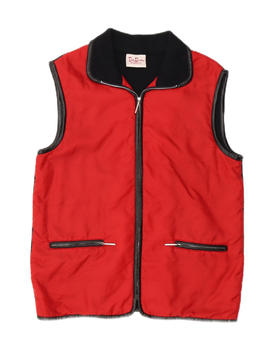 Betty Barclay Damen-Wochenend-Übergröße-Gilet, UK 10, Small, Rot, Farbblock