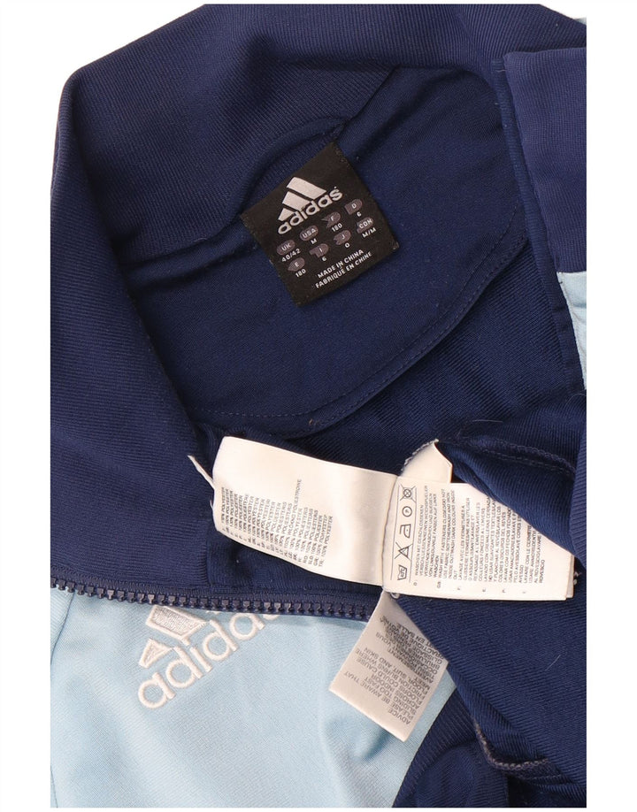 Adidas Herren-Trainingsanzug-Top-Jacke, UK 40/42, mittleres Marineblau, Farbblock