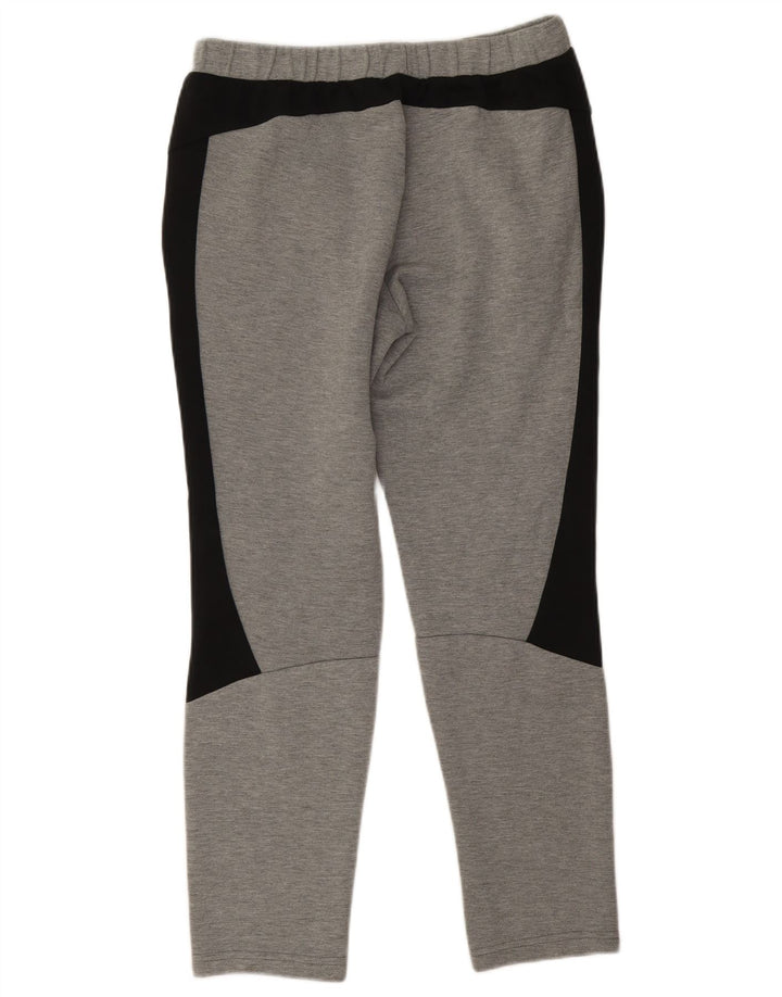 Puma Herren-Trainingshose aus mittelgrauer Colourblock-Baumwolle