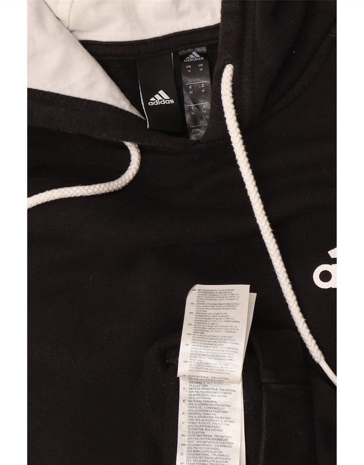 Adidas Herren Kapuzenpullover Mittelschwarz Baumwolle