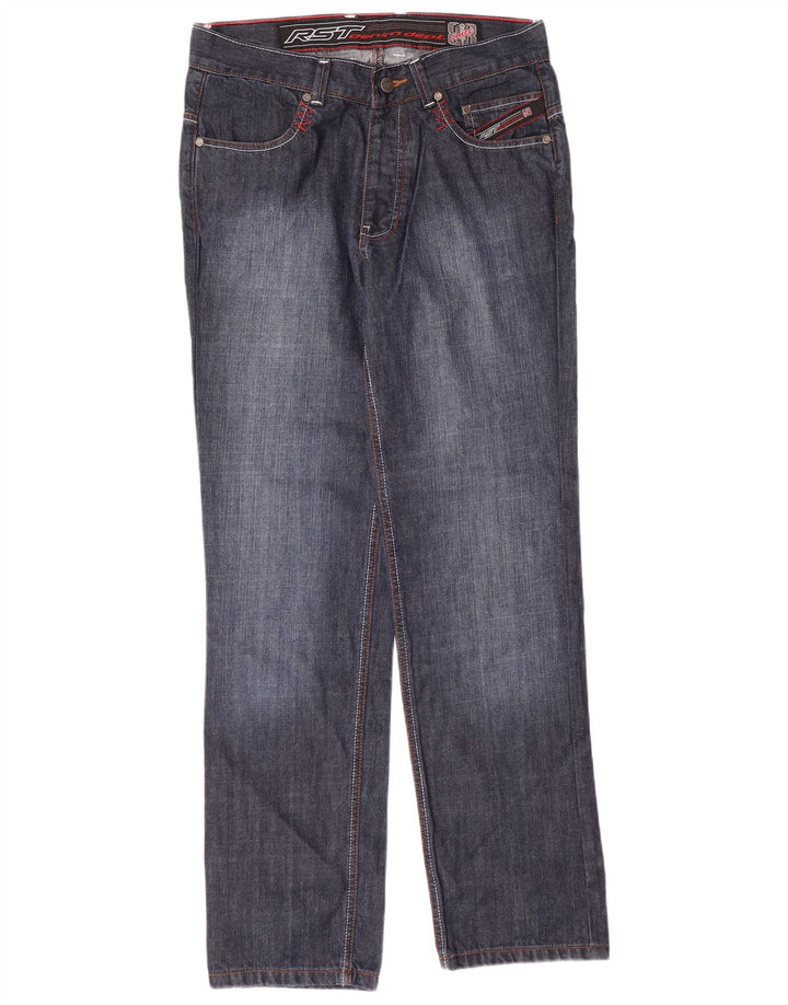 RST Damen Regular Straight Jeans W32 L31 Marineblaue Baumwolle