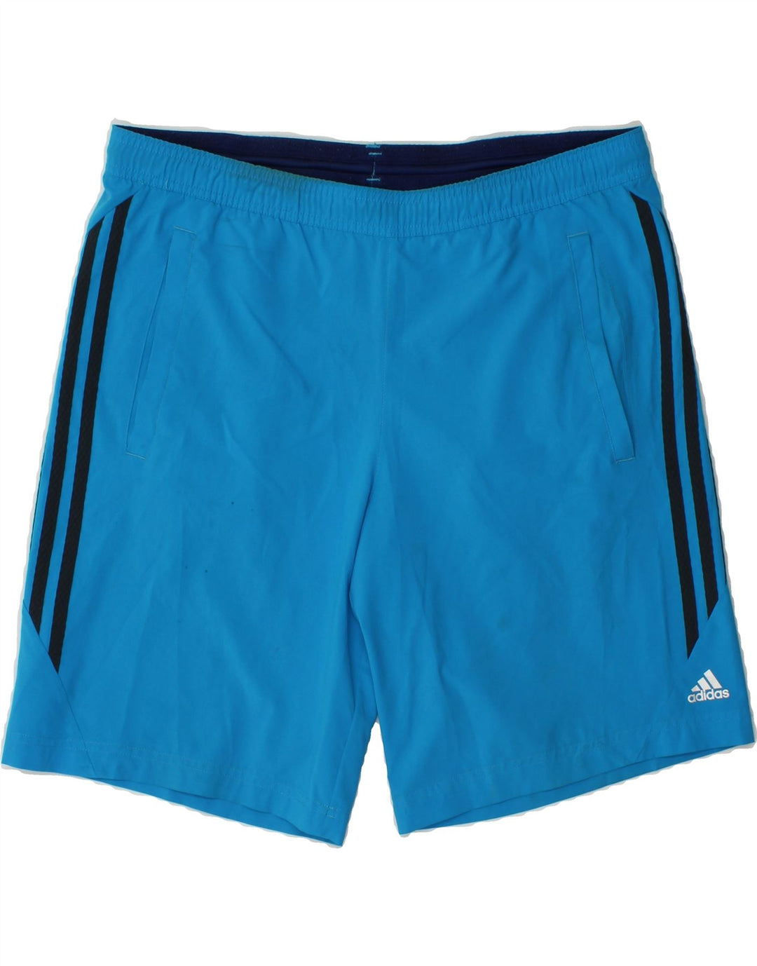 ADIDAS Mens Sport Shorts Small  Blue Polyester Vintage Adidas and Second-Hand Adidas from Messina Hembry 