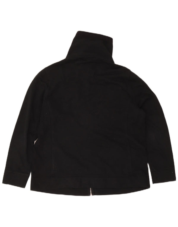 Ralph Lauren Damen-Trainingsanzug-Top-Jacke, UK 18, XL, schwarze Baumwolle