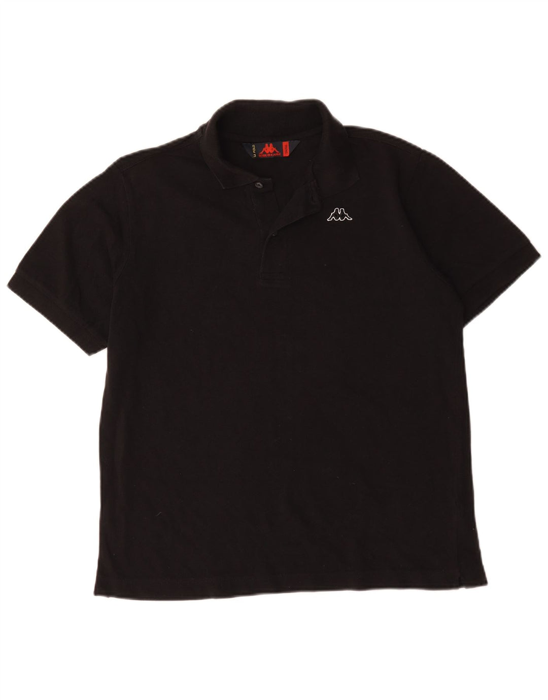 Kappa Herren Poloshirt Small Schwarz Baumwolle