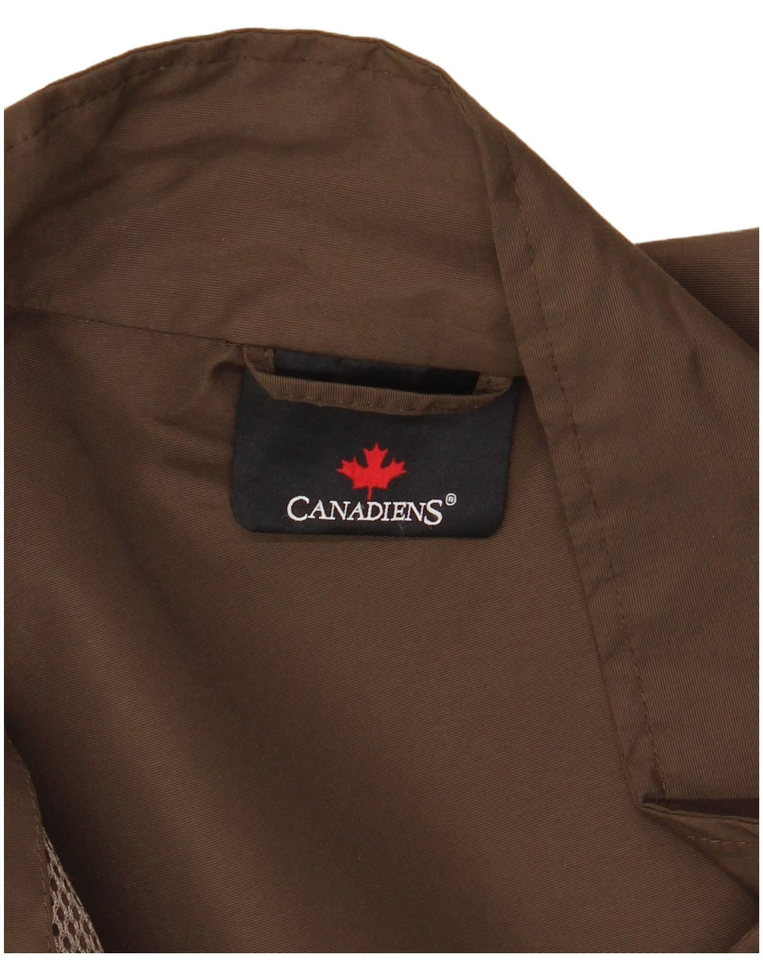 CANADIENS Herren Bomberjacke IT 50 Großes braunes Nylon