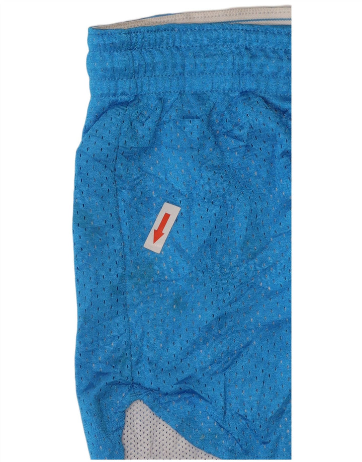 Nike Damen Sportshorts UK 14 Mittelblaues Polyester