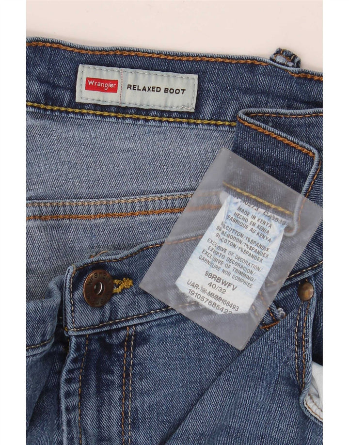 Wrangler Herren Relaxed Fit Bootcut Jeans W40 L32 Blaue Baumwolle