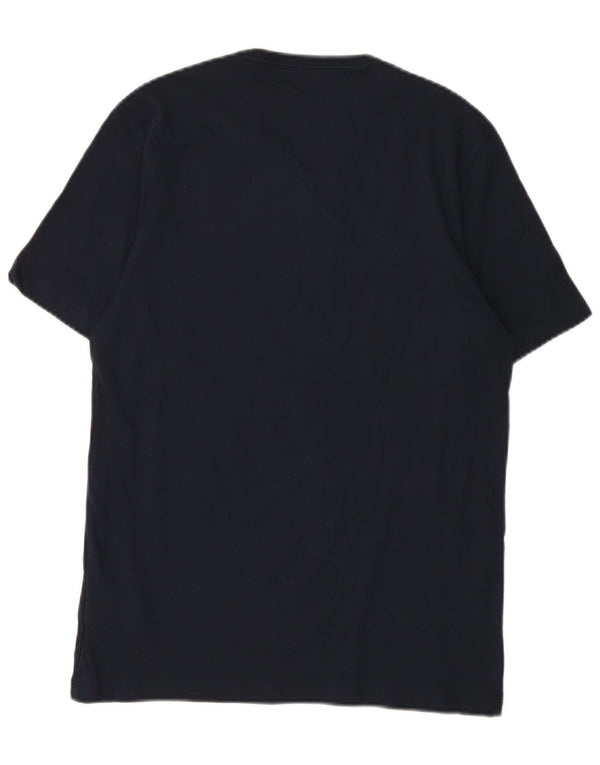 Hugo Boss Herren T-Shirt Top Medium Marineblau Baumwolle