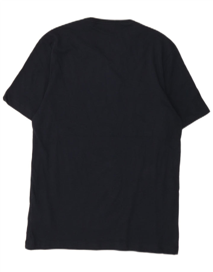 Hugo Boss Herren T-Shirt Top Medium Marineblau Baumwolle