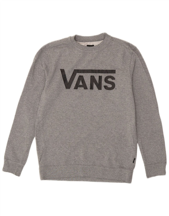 VANS Damen Grafik-Sweatshirt-Pullover UK 14 Large Grau