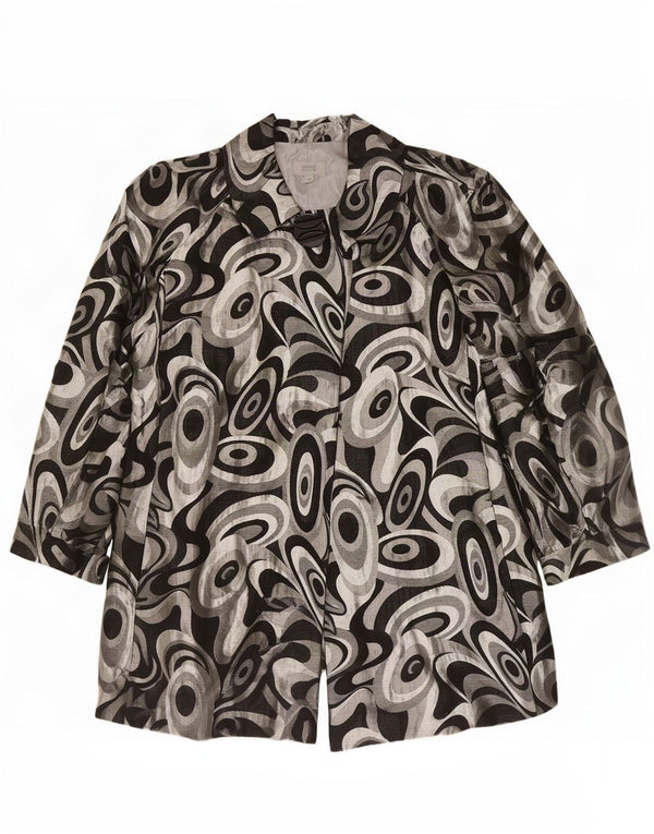 Marks & Spencer Damen Blazer Jacke UK 20 2XL Mehrfarbig Geometrisch