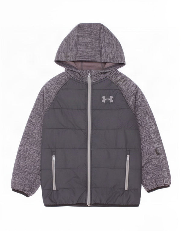 Under Armour Jungen-Trainingsanzug mit Kapuze, Top-Jacke, 7–8 Jahre, Größe S, Schwarz