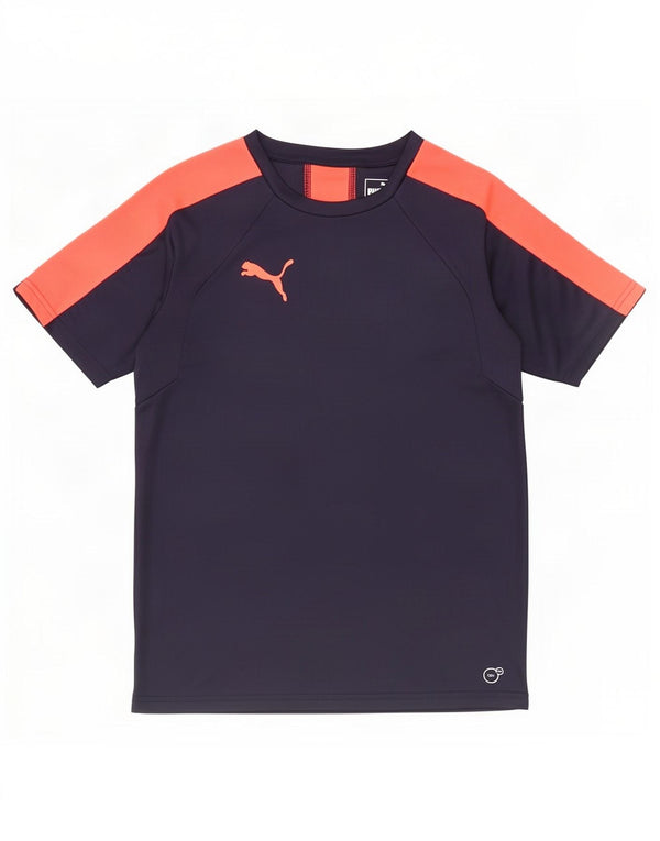 Puma T-Shirt für Jungen, 13–14 Jahre, Marineblau, Farbblock-Polyester