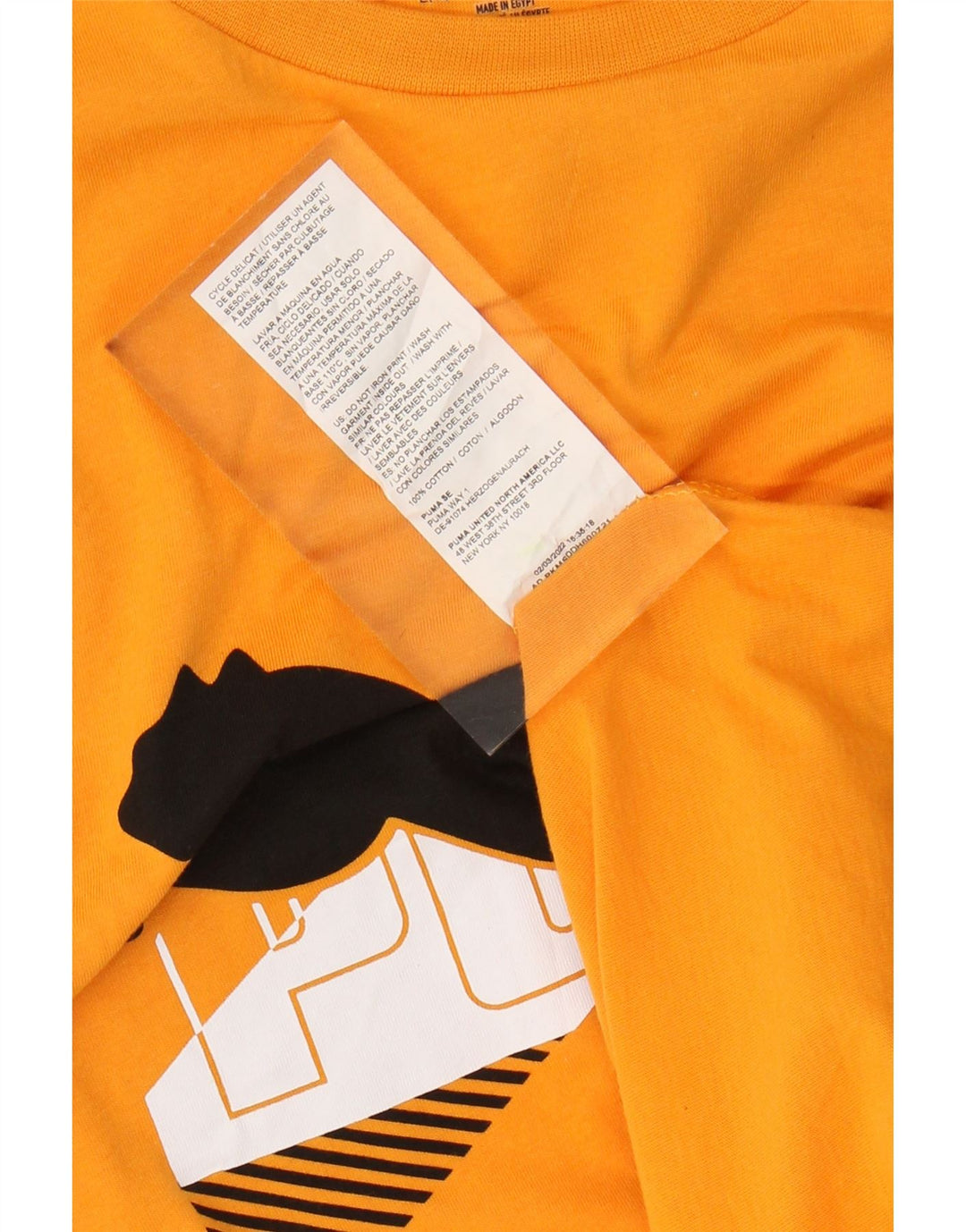 PUMA Jungen Graphic T-Shirt Top 13-14 Jahre Orange Baumwolle