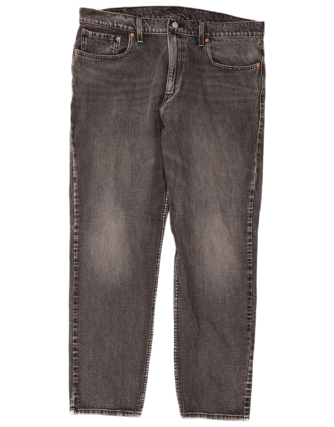 Levi's Herren 502 Tapered Jeans W38 L32 Graue Baumwolle