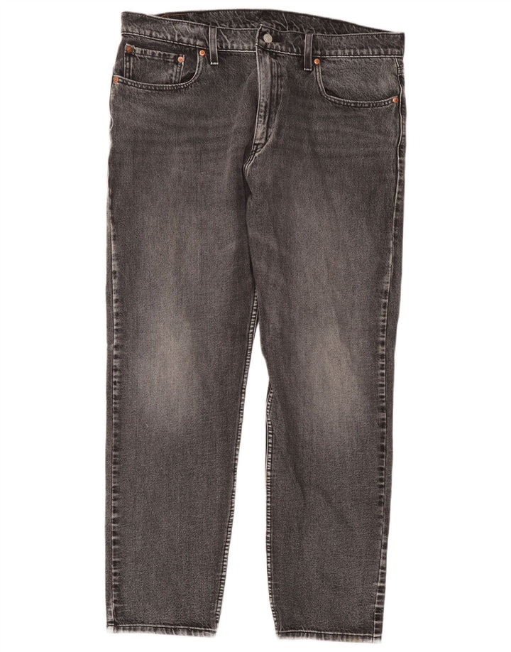 Levi's Herren 502 Tapered Jeans W38 L32 Graue Baumwolle