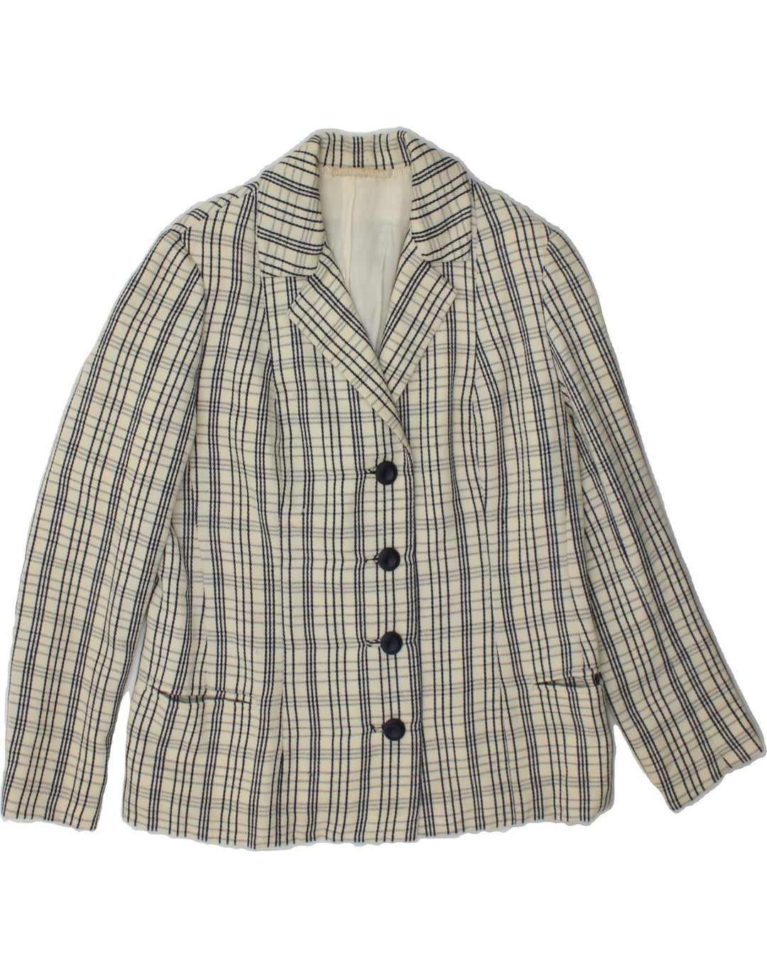 Womens 4 Button Blazer Jacket UK 12 Medium Vintage Vintage and Second-Hand Vintage from Messina Hembry 