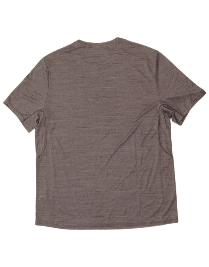 Reebok Herren T-Shirt Top Large Grau Polyester