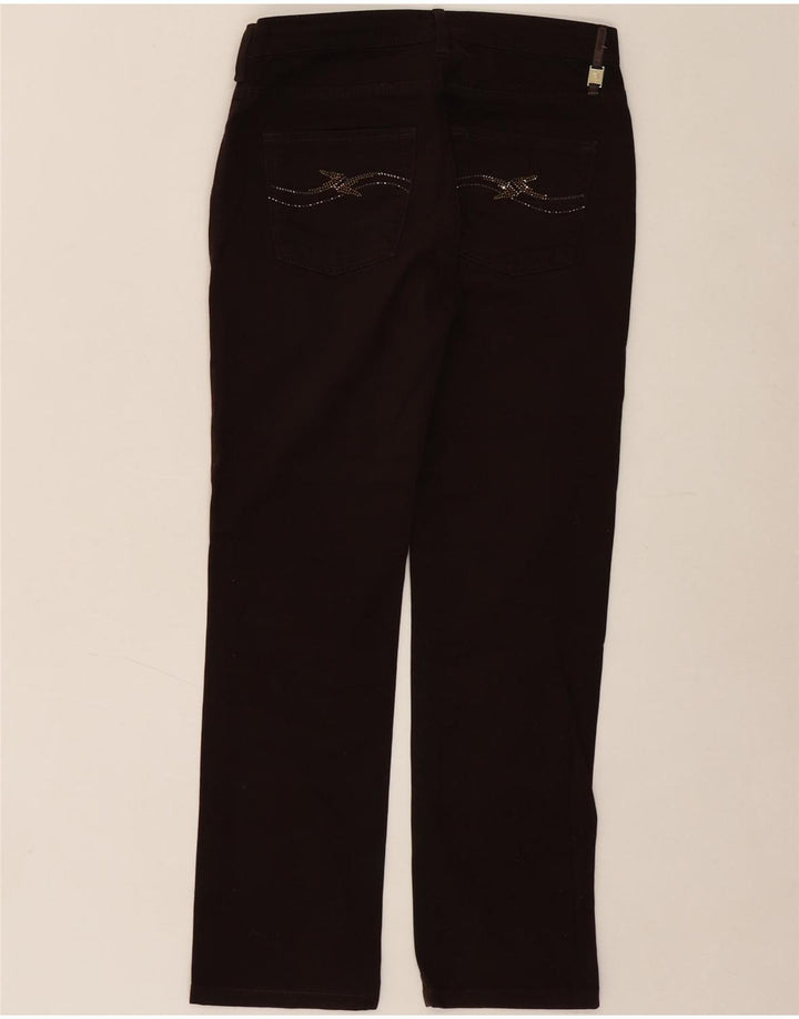 TRUSSARDI Womens Straight Jeans W24 L28 Brown Vintage Trussardi and Second-Hand Trussardi from Messina Hembry 