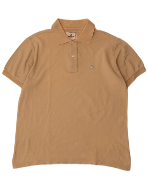 Murphy & Nye Herren-Poloshirt mit normaler Passform, große beige Baumwolle