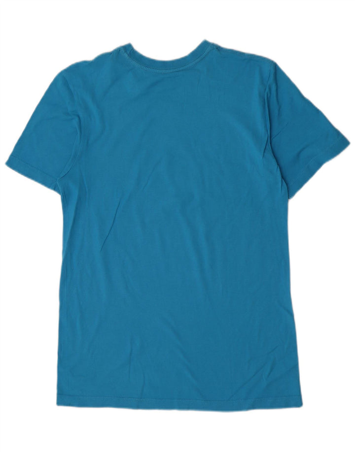 Nike Herren-T-Shirt mit normaler Passform, Grafik, Größe S, Blau, Baumwolle