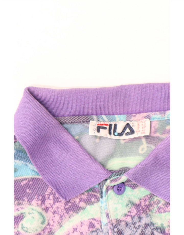 Fila Herren-Poloshirt IT 52, groß, mehrfarbig, geometrisch