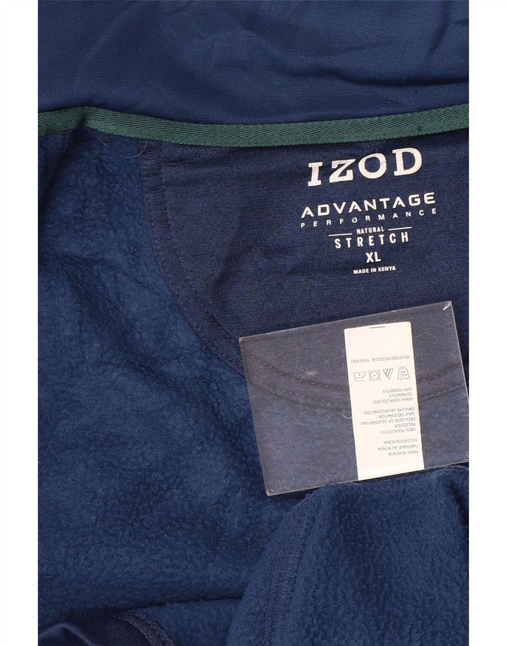 IZOD Herren-Trainingsanzug, ärmellos, Jacke, XL, Marineblau, Polyester