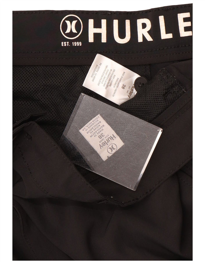 Hurley Herren Chinoshorts W38 XL Schwarz Polyester