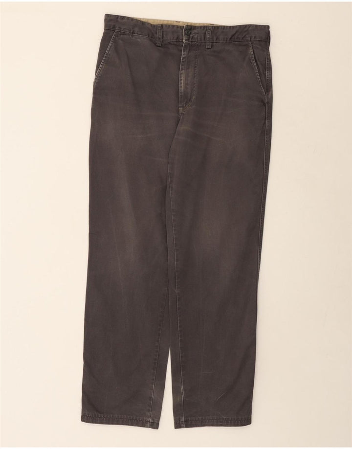 AVIREX Gerade Chino-Hose für Herren, W32, L29, graue Baumwolle