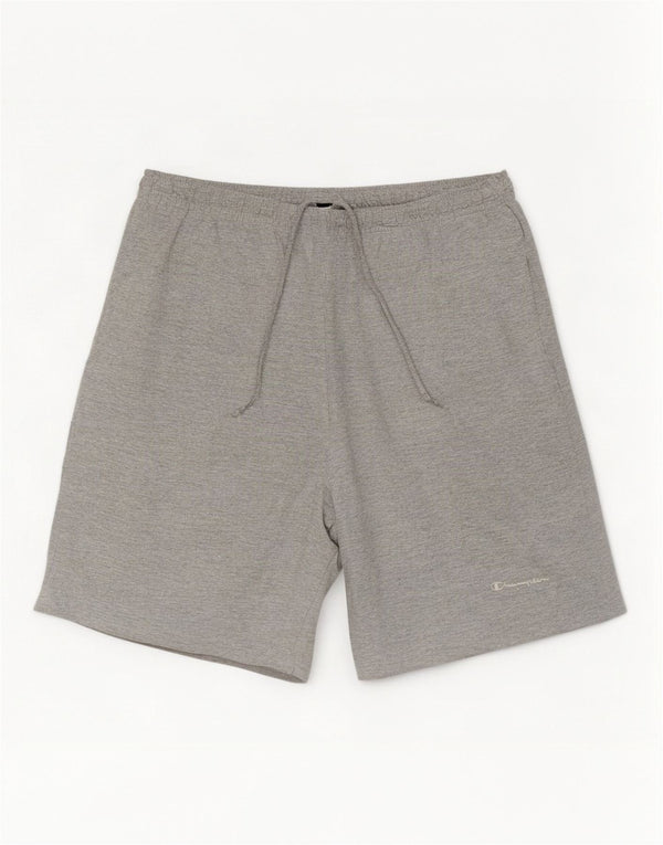 Champion Herren-Sportshorts XL aus grau gefleckter Baumwolle